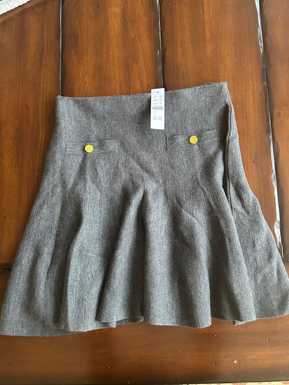 J. Crew Merino Wool A-Line Mini Skirt